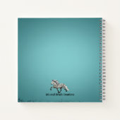 Trio in Tolt - isländische Pferde Notizblock (Rückseite)