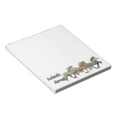 Trio in Tolt Notizblock (angewinkelt)