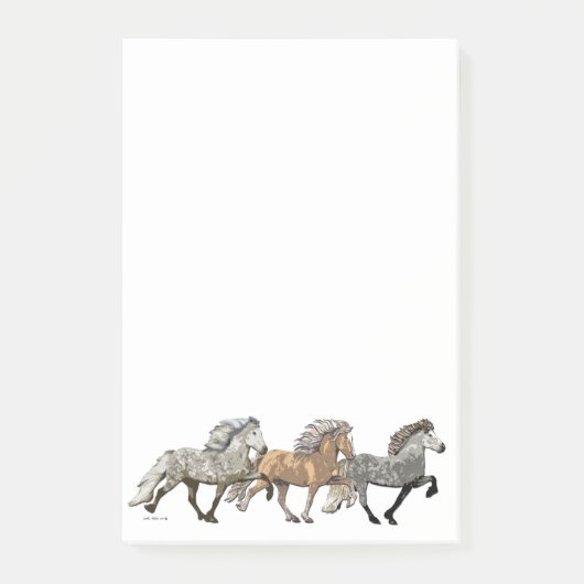 Trio in Tolt Post-it Klebezettel (Vorderseite)