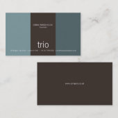 Trio-Kadett-Blau u. Brown Visitenkarte (Vorne/Hinten)