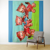 Trio kitten wandteppich (Beispiel)