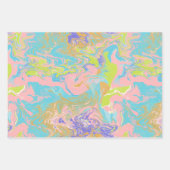 Trio mit Marmorummantelpapier Geschenkpapier Set (Vorderseite 2)