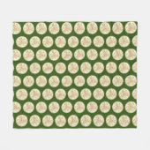 Trio-Muster für Gold Celtic Dog Fleecedecke (Vorderseite (Horizontal))