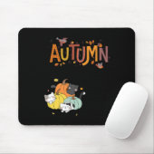 Trio Niedlich Pumpkin Cats Hallo Herbstsonntag Mousepad (Mit Mouse)