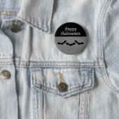 Trio of Bats Halloween Button, grau Button (Beispiel)