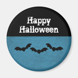 Trio of Bats Halloween Magnet, Dunkelblau Magnet