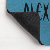 Trio of Bats Halloween Mousepad, Dunkelblau Mousepad (Ecke)