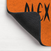 Trio of Bats Halloween Mousepad, Orange Mousepad (Ecke)