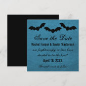 Trio of Bats Halloween Save the Date einladen (Vorne/Hinten)