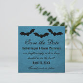 Trio of Bats Halloween Save the Date einladen (Stehend Vorderseite)