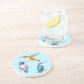 Trio of Bright Hummingbirds, Costas, Rufous Getränkeuntersetzer (Seite)