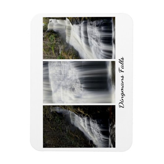 Trio of Dingmans Falls Fotografs Magnet (Vertikal)