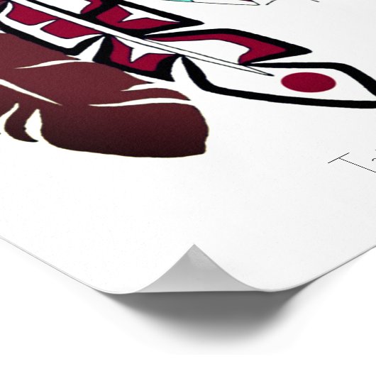 Trio of Feathers Original Art Poster (Ecke)