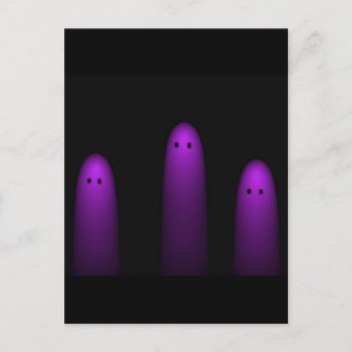 Trio of Ghosts (Fuschia) Postkarte