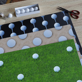 Trio of Golf Ball Designs für Golfer Geschenkpapier Set