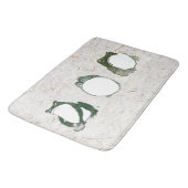 Trio of Grumpy Japanese Frogs Toads 19. Jahrhunder Badematte (Schrägansicht)