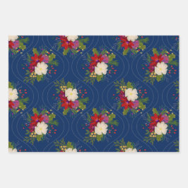 Trio of Holiday Bouquet Geschenkpackung Geschenkpapier Set