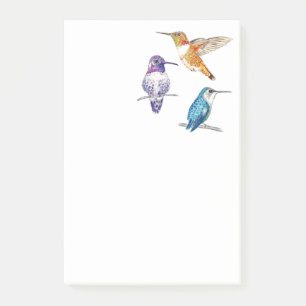 Trio of Hummingbirds Post-it Klebezettel