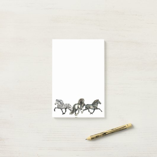 Trio of Icelandics Post-it Klebezettel (Auf Schreibtisch)