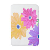 Trio of Joy: Bright Floral  Badematte (Vorderseite Vertikal)
