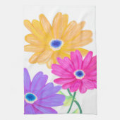 Trio of Joy: Bright Floral  Geschirrtuch (Vertikal)