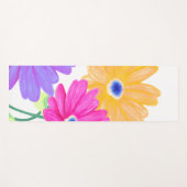 Trio of Joy: Bright Floral  Yogamatte (Vorderseite (Horizontal))
