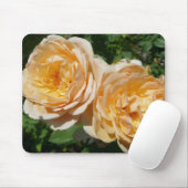 Trio of Peach Rose Floral Mousepad (Mit Mouse)