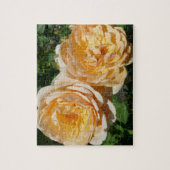 Trio of Peach Rose Floral Puzzle (Vertikal)