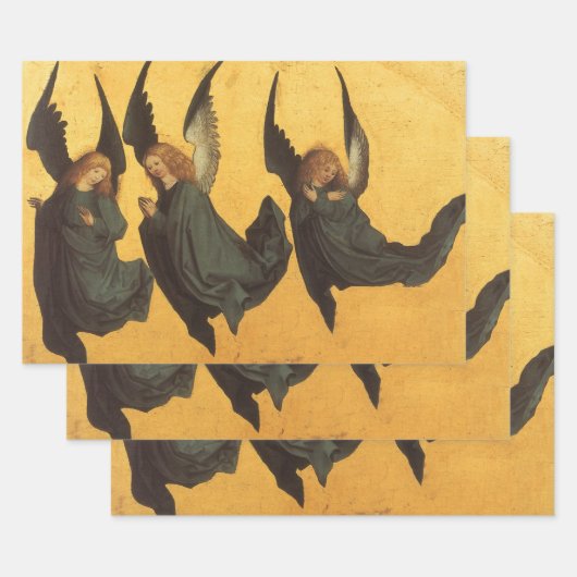 Trio of Renaissance Angels by Master of Housebook Geschenkpapier Set (Set)
