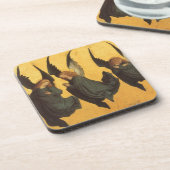 Trio of Renaissance Angels by Master of Housebook Getränkeuntersetzer (Linke Seite)