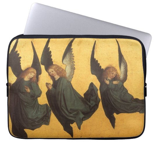 Trio of Renaissance Angels by Master of Housebook Laptopschutzhülle (Vorderseite)