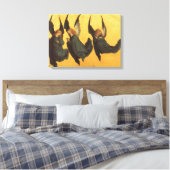 Trio of Renaissance Angels by Master of Housebook Leinwanddruck (Insitu (Schlafzimmer))