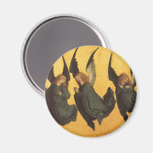 Trio of Renaissance Angels by Master of Housebook Magnet (Vorderseite/Rückseite)