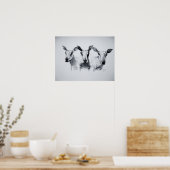 Trio of Sheep Print Poster (Küche)