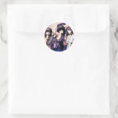 Trio of Sinti und Roma Children Runder Aufkleber (Tasche)