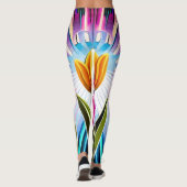 Trio of Tulips: Ein Ausbruch der Springtime-Schönh Leggings (Rückseite)