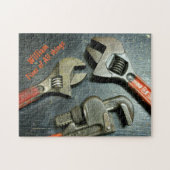 Trio of Wrenches Fixer aller Personalisierten Ding Puzzle (Horizontal)