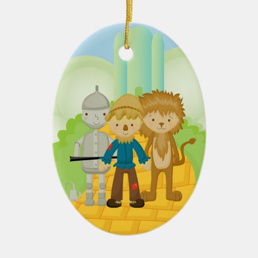 Trio on Yellow Brick Road Christmas Ornament (Vorne)