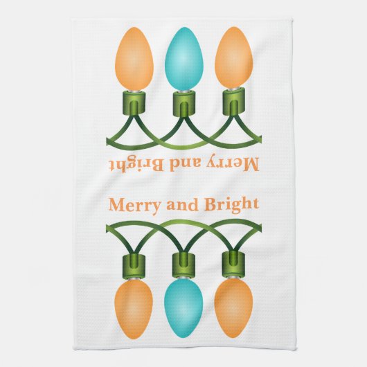 Trio Orange and Blue Geschirrtuch (Vertikal)