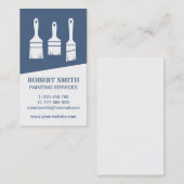 Trio Paintbrushs Vertikale Visitenkarte zum Zeichn (Vorne/Hinten)