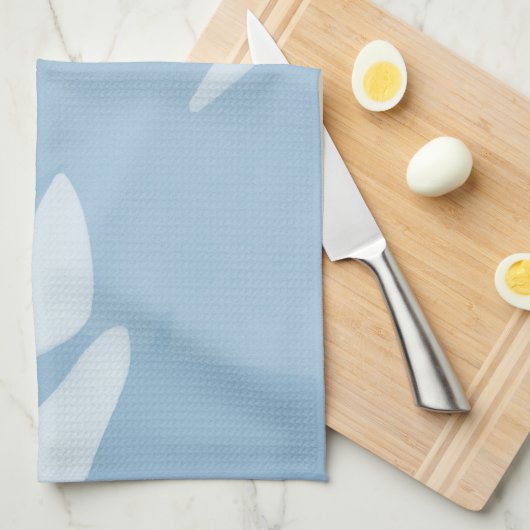 Trio Palm Blätter Blue Kitchen Handtuch (Viertel Falte)