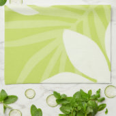 Trio Palm Blätter Lime Green Kitchen Handtuch (Gefaltet)