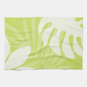 Trio Palm Blätter Lime Green Kitchen Handtuch (Horizontal)