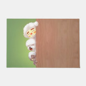 Trio Peeking Animals Fußmatte (Vorderseite)