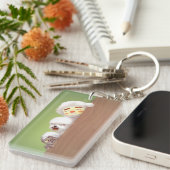 Trio Peeking Animals Schlüsselanhänger (Vorderseite rechts)