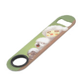 Trio Peeking Animals Speed Flaschenöffner (Rückseite Schrägansicht)