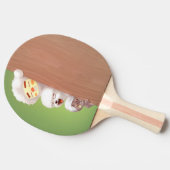 Trio Peeking Animals Tischtennis Schläger (Seitenansicht)