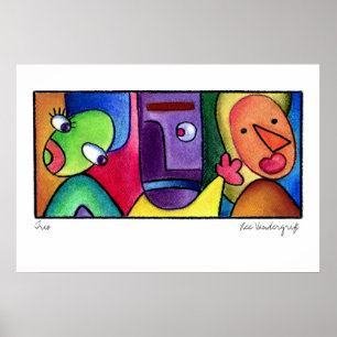 Trio-Plakat durch Lee Vandergrift Poster