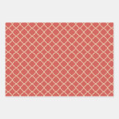 Trio Retro Weihnachtswrapping Paper Sheets Geschenkpapier Set (Vorderseite 2)