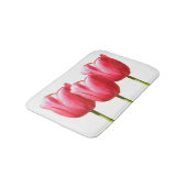 Trio-Rosen-Tulpen Badematte (Schrägansicht)